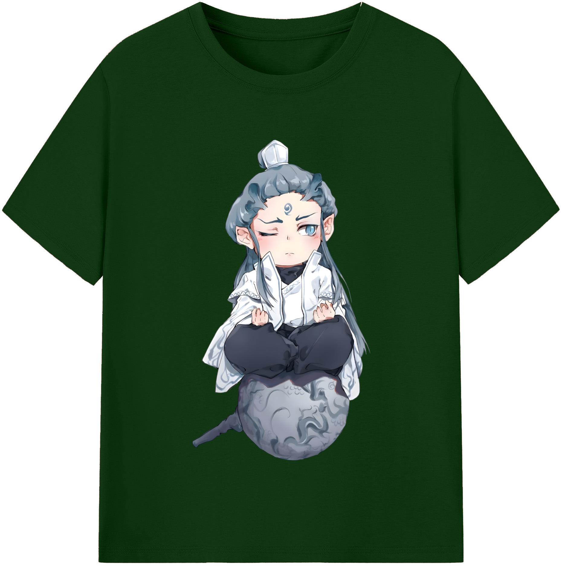 （画像用） Ne Zha 2 ナタ 魔童の大暴れ 綿100％半袖Tシャツ（フロントプリント）